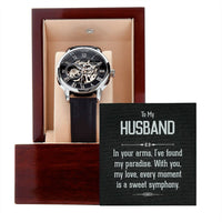 Load image into Gallery viewer, To My Husband - Men&#39;s Openwork Watch
