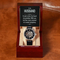 Load image into Gallery viewer, To My Husband - Men&#39;s Openwork Watch
