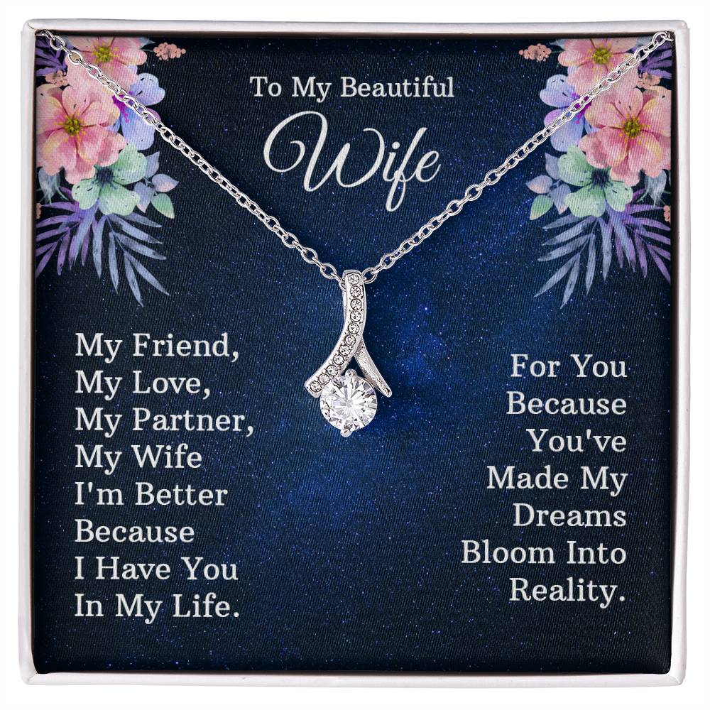 To My Wife - Alluring Beauty Necklace