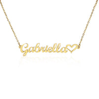 Load image into Gallery viewer, &quot;Personalized Charm: [Name] + Heart Necklace&quot;

