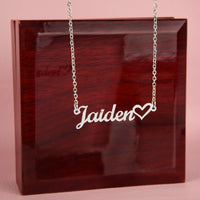 Load image into Gallery viewer, &quot;Personalized Charm: [Name] + Heart Necklace&quot;
